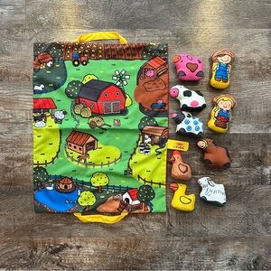 Melissa and Doug’s Ks Kids Take Along Farm Plush Play Mat